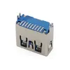 Socket Hembra USB 3.0 SMT Vertical, Pegamento Azul, Pegamento Negro, Transmisión de Datos de Alta Velocidad, Fabricante de Socket Conector USB 3.0