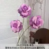 3 Cabezas de Rosas Artificiales de Elsa, Decoración para el Hogar de Lujo Ligero para Sala de Estar y Mesa de Comedor, Accesorios para Fotografía de Bodas, Materiales Florales, Flores Falsas