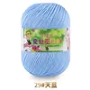 Hilo de proteína de seda, hilo de algodón para bebés, ovillos de hilo, hilo para bebés y niños, hilo para suéteres, gorros, zapatos, muñecas, crochet, tejido DIY y bolsos