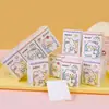 Paquete de Pañuelos de Bolsillo Portátil con Patrón de Oso de Dibujos Animados para Estudiantes