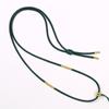 Colar Trançado Simples Pingente Semiacabado Cordão Usável Jade Ouro Unissex Versátil Cordão de Colar Alça de Pescoço Ajustável