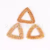 Accesorios de joyería de triángulo de ratán hechos a mano DIY manualidades creativas para el hogar fábrica de pendientes de hierba de ratán en stock