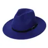 Chapéu de Jazz Retrô Europeu e Americano, Chapéu com Acessório de Fivela Estilo Britânico, Chapéu de Jazz de Topo Reto Gentleman para Outono e Inverno Masculino e Feminino