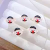 Decorações de Arte para Unhas Desenho Sesame Street Olhos Grandes Desenho Fofo 3D Nariz Grande Pequeno Monstro Unha DIY Adesivos Decorativos