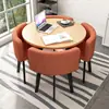 Mesa de Recepção Simples e Combinação de Cadeiras Mesa de Negociação Recepção de Loja Comercial Mesa e Cadeira Mesa Redonda Pequena para Lazer de Escritório