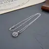 Adornos de plata pura S925 colgante de personalidad Xizang zachilam giratorio diamante mortero colgante de estilo étnico colgante redondo