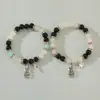 Europa e Estados Unidos transfronteiriços um par de pulseiras ins vento bons amigos namoradas contas elásticas Coringa pulseira de moda pulseira atacado