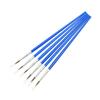 Pincel de linha de gancho de cabeça chata de plástico para crianças DIY gesso cerâmica pintura pincel desenhado à mão grafite aquarela acrílico pincel pincel