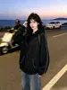 Sudadera con capucha de manga larga para mujer, diseño callejero moderno y único estilo americano, nuevo top casual versátil para otoño e invierno 2026