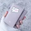 Nova Carteira Curta Cartoon Fofa 2025 Dobrável 70% de Desconto Botão Coração Girly Porta-Moedas com Múltiplos Porta-Cartões para Estudantes