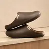 Chinelos de algodão impermeáveis para homens, novo estilo de inverno 2026, uso interno e externo, antiderrapantes, resistentes a odores, felpudos, quentes e adequados para usar na rua