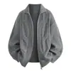 Suéter Casual de Punto para Hombre Otoño/Invierno 2026 con Cuello de Solapa y Media Cremallera, Chaqueta Pulóver Estilo Old Money, Venta al por Mayor de Fábrica Transfronteriza