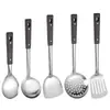 Casa Cozinha Aço Inoxidável Grão de Madeira Chinelo Pá para Fritar Grande Escorredor Chinelo Colher de Arroz Colher Grande Chinelo Grande