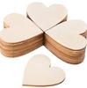 Botones de Madera en Forma de Corazón, Piezas de Madera, Adornos Colgantes, Piezas Pequeñas de Madera en Forma de Corazón, Materiales DIY Hechos a Mano, Decoraciones de Madera en Forma de Corazón