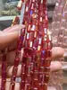 Cuentas de Cristal Rectangulares Chapadas en Cristal de 6x9 mm, Pulsera DIY Hecha a Mano, Cadena para Teléfono Móvil, Joyería de Cuentas Sueltas