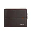 Cartera Corta Informal Transfronteriza para Hombre Piel de PU Diseño Creativo Cremallera Ultradelgada Portamonedas y Tarjetas de Negocios
