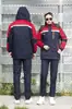 Macacão de Trabalho Espesso Destacável para Inverno Acolchoado de Algodão Roupa de Proteção do Trabalho Uniforme de Trabalho Quente e à Prova de Frio Jaqueta de Algodão Roupa de Trabalho para Outono e Inverno