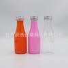 Famosa en Internet Tapa de Aluminio Botella de Vino Mascota 350ml Botella de Bebida Botella de Queso de Fresa Botella de Oso Elegante Vidrio Botella de Vino de Fruta Líquido