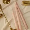 Vela aromática de estilo europeu, sem fumaça, com haste longa para casa, festa de aniversário, banquete de casamento, confissão, vela para arranjo de atmosfera romântica