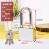 Cerradura de Seguridad Shengli de Haz Largo Cromada Candado Atómico Núcleo de Cobre Cerradura de Llave de Media Luna Soporte OEM