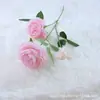 3 flores de peonía artificiales, flores falsas, decoraciones para sala de estar, flores de seda, ramo de flores de un solo tallo para bodas, arreglos florales, decoración de dormitorio y comedor