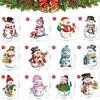 Navidad Decoraciones de Árbol de Navidad Muñeco de Nieve de Madera de Año Nuevo Señales Colgantes de Muñeco de Nieve Navideño Regalos para Fiestas