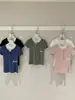 WGWE9209 Guangzhou Trece Líneas Ropa para Mujer 2026 Verano Nuevo Cuello Semiabierto Hombro Normal Versátil Camiseta de Manga Corta