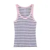 Z Estilo Europeu e Americano Transfronteiriço 2026 Nova Moda Elegante Atacado Feminino Blusa Regata Canelada 3253301