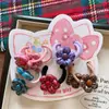 Nueva Cuerda para el Cabello de Resina Oscura con Dibujos de Animales para Bebés que No Daña el Cabello, Niñas de Jardín de Infancia Animales Flores 5 Pares