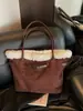 Versión Coreana Diseño de Nicho Bolso Tote de Gran Capacidad 2025 Nueva Moda Otoño e Invierno Tendencia Versátil Bolso de Hombro para Viajar