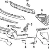 Adecuado para Chevrolet Traverse Moldura Superior del Parachoques Delantero 24-25 26528184