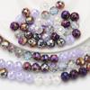 Lluvia Arcoíris Imitación Cristal Tallado Shijia Cuentas Sueltas 8mm Bola Flor Cuentas para Hilo Material DIY Accesorios para Collares