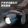 Linterna Frontal Multifuncional para Exteriores Luz Fuerte Pequeña Transfronteriza Nueva Pesca Larga Vida Portátil LED Zoom Telescópico Linterna Frontal