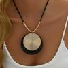 Collar Colgante Redondo para Mujer, Collar con Colgante de Moda de Lujo de Alta Gama Estilo Nuevo, Regalo de San Valentín para Novia, Lujo Ligero y Sensación de Alta Gama