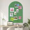 Quadro de Avisos de Feltro em Forma de Arco Placa Acústica Autoadesiva Quadro de Recados para Escritório Sala de Aula