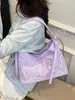 Estilo Caliente de Verano 2025 Casual Bolso de Hombro Estilo Ballet con Lazo Bolso de Hombro Bordado con Letras de Dama Elegante
