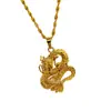 Nuevo Colgante de Dragón de Suministro en Vivo Nuevo Colgante de Dragón Estilo Chino Dominante Dragón del Zodiaco Collar con Cabeza de Dragón para Hombre Venta al por Mayor