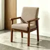Cadeira Única de Madeira Maciça Vermelha da Moda Sofá Preguiçoso Cadeira de Encosto para Lazer na Varanda Cadeira para Recepção de Escritório Café Negociação