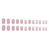 Comércio exterior Europeu e Americano Simples Macaron Rosa Puro Desejo Menina Unhas Peças Suave Oco Glitter Francês Desgaste Armadura