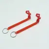 Chaveiro de Plástico em Forma de P, Chaveiro de Mola com Dois Clipes de Mola em Forma de P, Corda para Pendurar Bola Piscante de Brinquedo