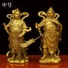 Estatuas de Bronce de Guan Gong y Bodhisattva Weituo para Decoración del Hogar y Adoración en el Templo