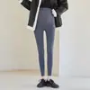 Leggings de maternidade para outono e inverno 2026 novo fino tamanho grande calça tubarão Barbie calça de maternidade que não escorrega para baixo