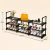 Este zapatero desmontable de varios niveles es perfecto para habitaciones de estudiantes y hogares.. Ofrece almacenamiento flexible para zapatos y botas, es fácil de montar, resistente, duradero y ahorra espacio.