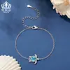Pulsera Original de Tortuga Azul Linda Aifulu Chapada en Cobre Platino Joyería Versátil de Animal Marino Suministro Directo para Mujeres