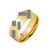 Anillo Popular Transfronterizo de Acero de Titanio con Cruz de Biblia para Hombres, Anillo de Moda para Pareja con Grabado de Biblia, Joyería de Mano Europea y Americana