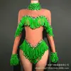 Nuevo Atuendo de Performance para Cantante Femenina, Bar, Ds, Grupo de Chicas, Escenario, Sexy, Diseño Rosa, Malla, Pedrería, Mono de Baile