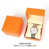 Caja de reloj de cuero PU en stock, caja de reloj con tapa redondeada, caja de reloj de moda para hombres, caja de reloj, caja de almacenamiento de reloj