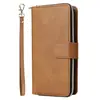 Funda de Cuero para Teléfono con Nueve Cremalleras, Modelo S26Ultra, S25Edge/S24 Plus, con Ranura para Tarjetas