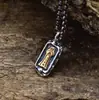 Colar Estilo Chinês Retrô Estilo Étnico Novo em Prata 925, Riqueza de Todas as Direções, Joia de Design de Nicho Antigo para Homens e Mulheres