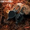 Chaveiro de Mochila para Montanhismo ao Ar Livre Anti-perda Anti-roubo Plástico Metal Fivela de Puxar Fácil Fio de Puxar Grosso Chaveiro Retrátil